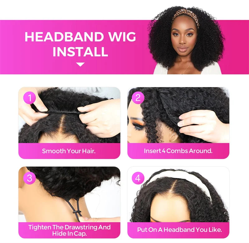 VSHOW 1B/30 Highlight Wear Go Half Wig Water Wave Glueless 100% Human Hair Wigs Flip Over Curly Hair Wig Beginner Friendly