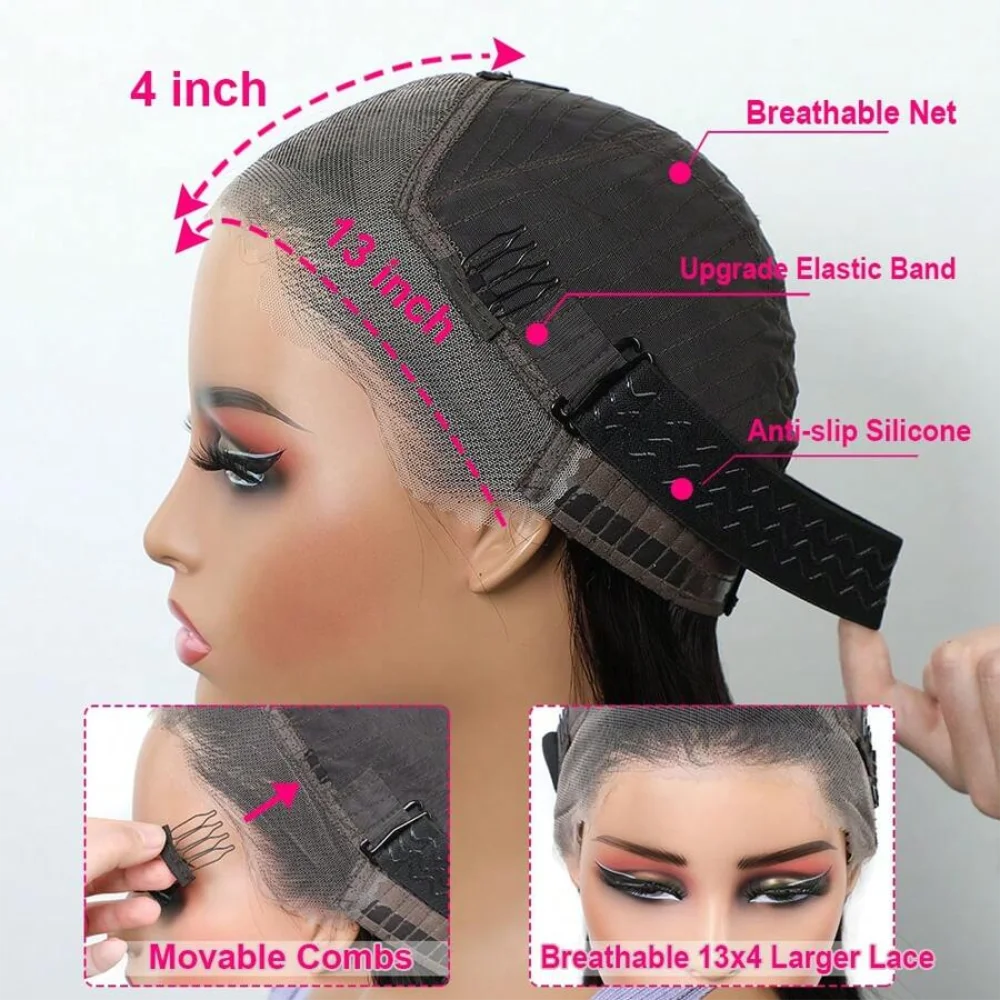 30 Inch Wear And Go Glueless Wigs Human Hair Pre Cut Lace Front Wigs Human Hair 4x4 Body Wave Human Hair Wig For Women Wigs