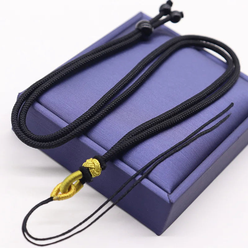 Necklaces Braided Chains Adjustable Pendant DIY Long Necklaces for Women Premium Jewelry Pendants Accessories Retro Rope