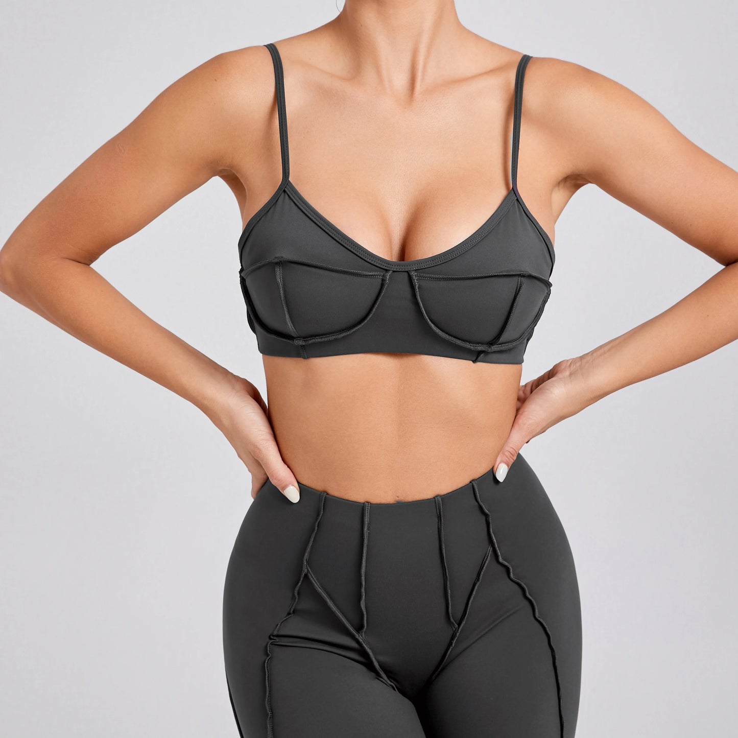 Women Fitmness Backless Gym Running Push Up Yoga Sports Tops Breathable Wrapped Yoga Sports Bras Padded Underwear Female