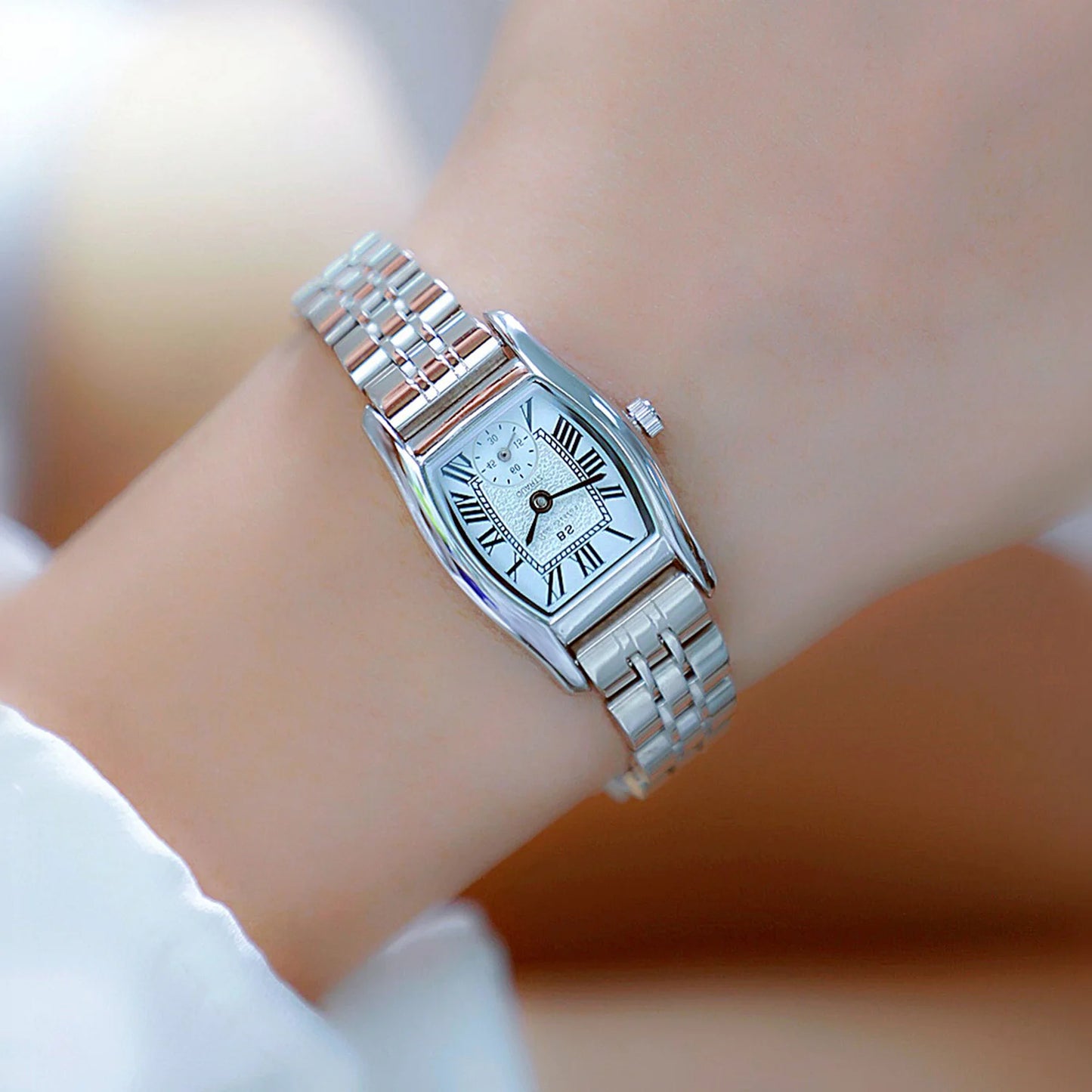 Watches For Women Elegant Vintage Rectangle Ladies Watch With Brown Small Leather Fashion Golden Quartz Women's Wristwatch 2025