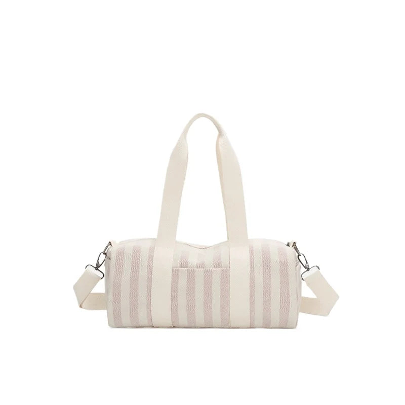 Women's Handbag Fashionable Lightweight Women's Canvas Bags with Checked Fabric Large Capacity for Single Shoulder Bag