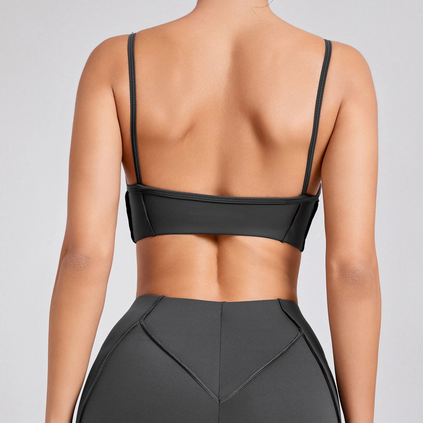 Women Fitmness Backless Gym Running Push Up Yoga Sports Tops Breathable Wrapped Yoga Sports Bras Padded Underwear Female