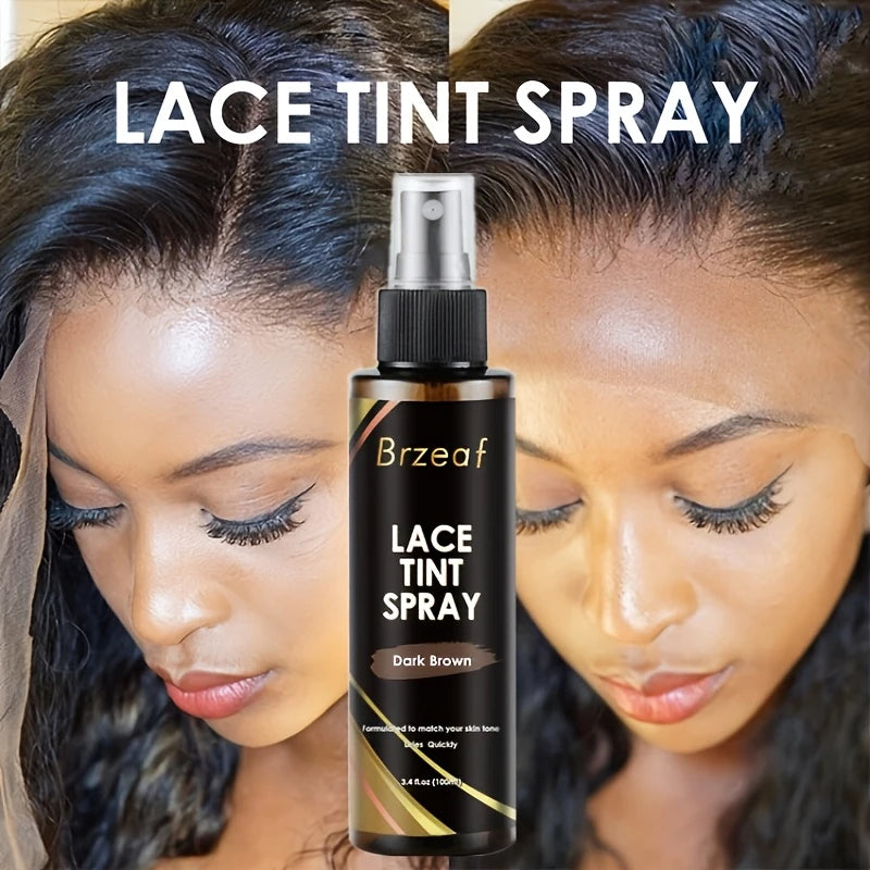 100ml Lace Melting Spray And Lace tint spray For Lace Wigs,Glueless,Natural Finishing Hold Dyed wig care spray for Women & Men