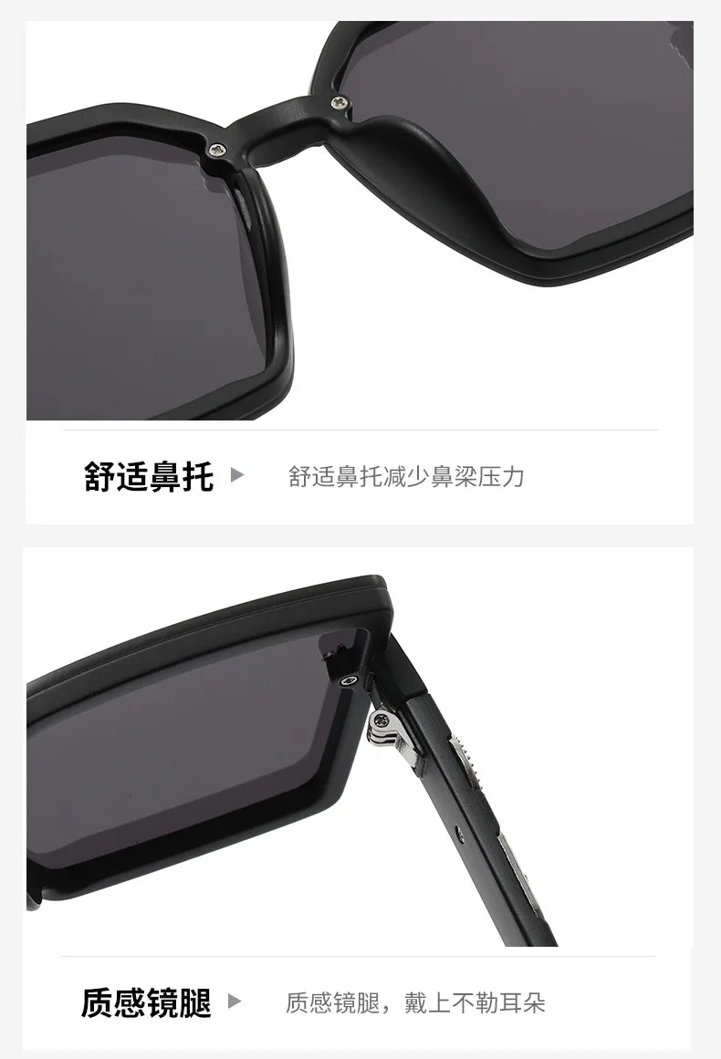 Polarized Sunglasses for Women | 100% UV Protection | Scratch-Resistant Lenses | Trendy Square Frame | Lightweight & Comfortable