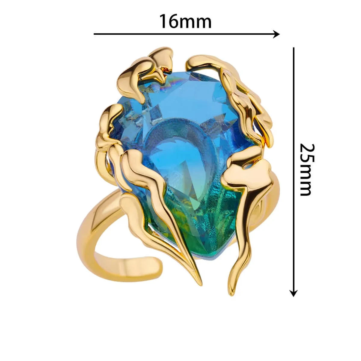 Rings For Women Water Drop Adjustable Ring Femme New Wedding Party Fashion Jewelry Gift Femme