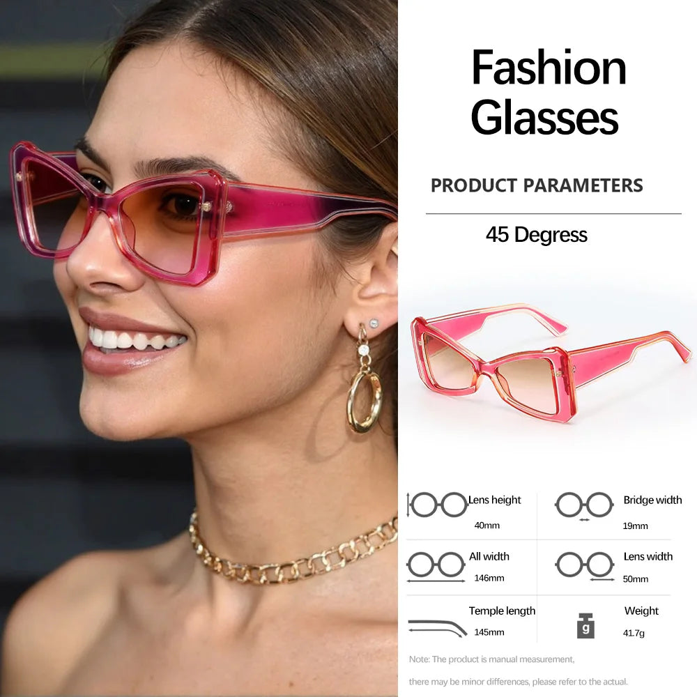 2025 Geometric Sunglasses for Women Angular Borders Modern Artistic Sense Fashionable Items Novelty Glasses Women's Glasses