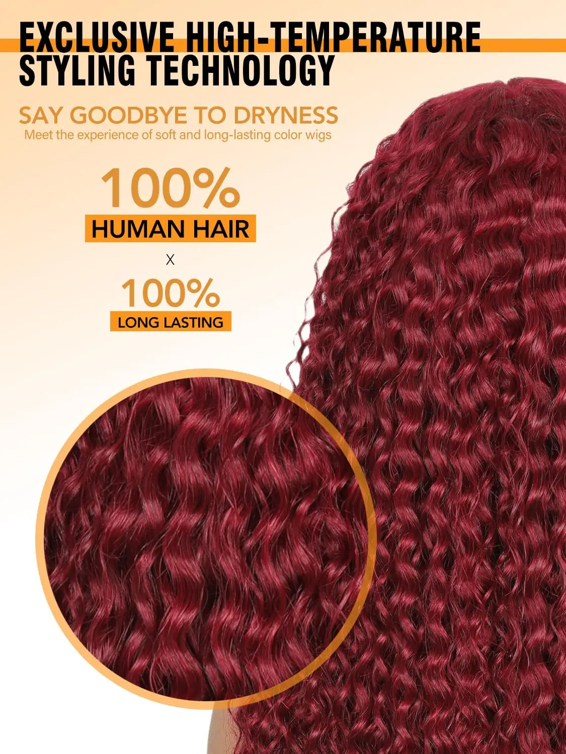 99J Burgundy 30 Inch Deep Curly Red Human Hair Wig With Bangs Water Wave Wear And Go Glueless Color Wigs Full Machine Made