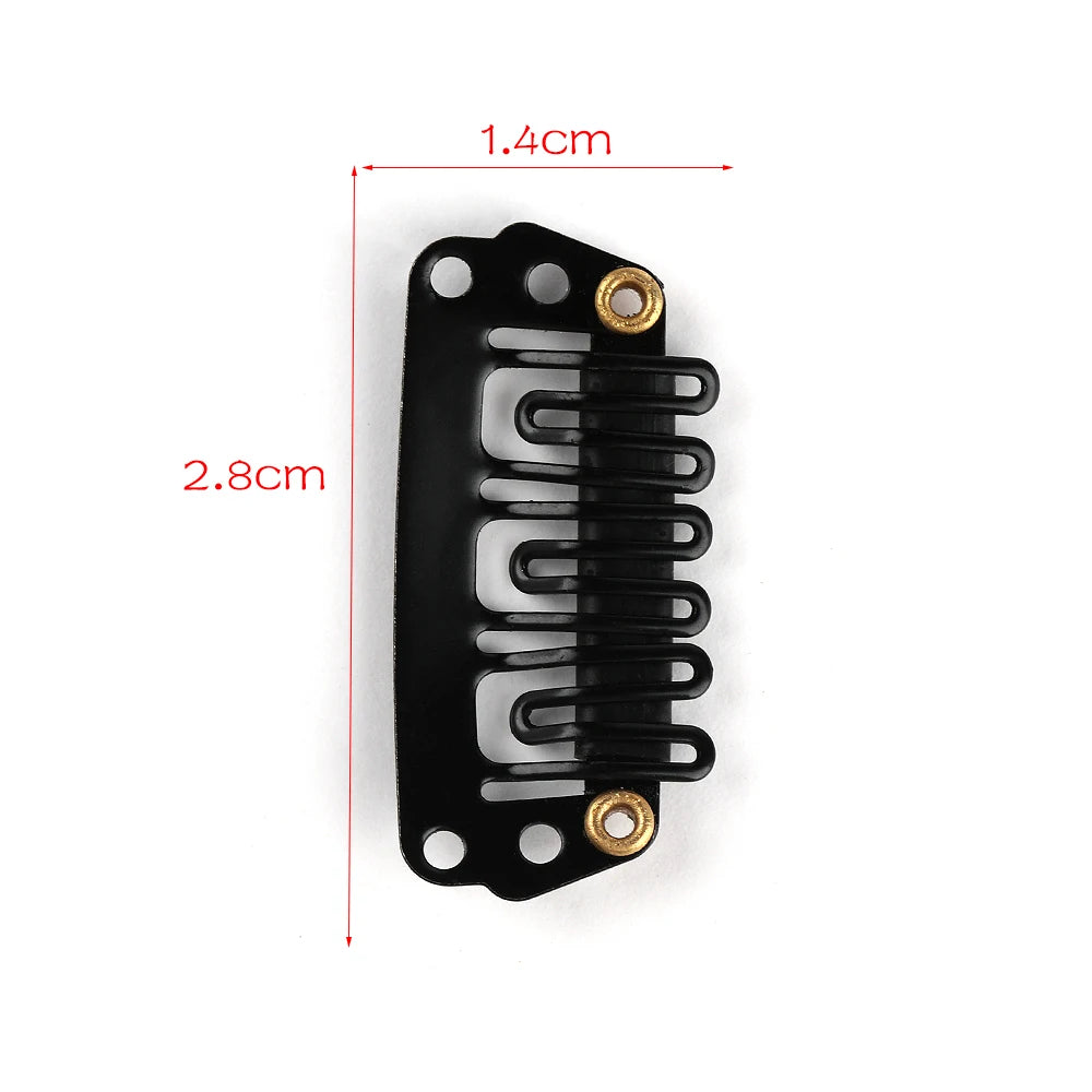 10PCS U Shape Wigs Snap Clips Iron Hairpins Hair Extensions Tool Metal Pin Women Beauty Hair Styling Accessories