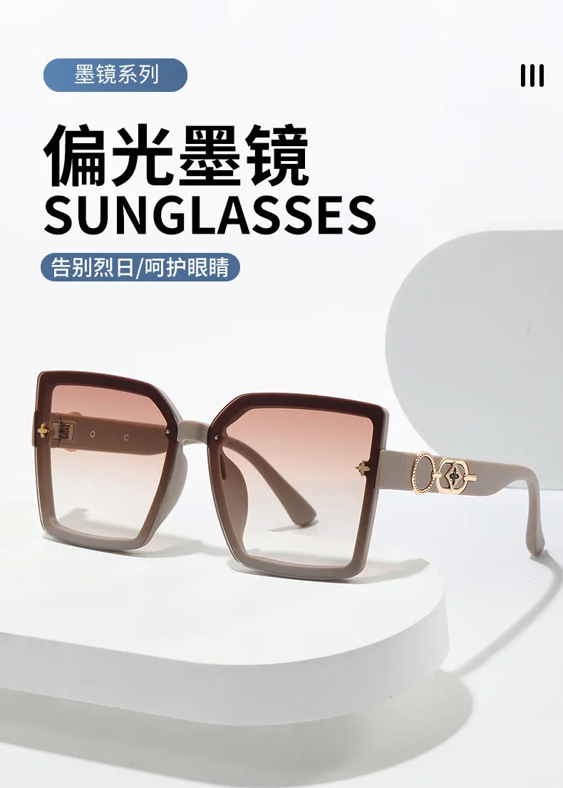 Polarized Sunglasses for Women | 100% UV Protection | Scratch-Resistant Lenses | Trendy Square Frame | Lightweight & Comfortable