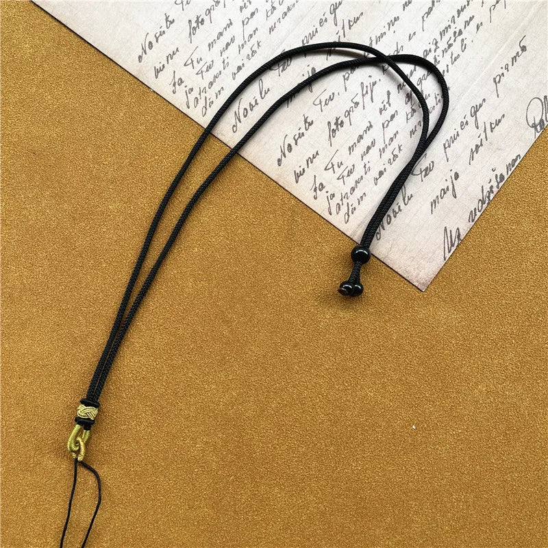 Necklaces Braided Chains Adjustable Pendant DIY Long Necklaces for Women Premium Jewelry Pendants Accessories Retro Rope