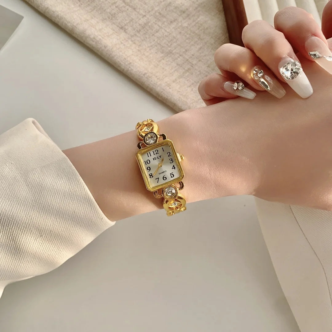 Women Watches Top Brand Luxury Wristwatches Ladies Fashion Gold Bracelet Watch Female Elegant Clock Women montre femme