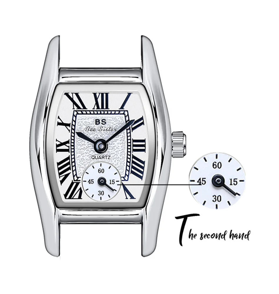 Watches For Women Elegant Vintage Rectangle Ladies Watch With Brown Small Leather Fashion Golden Quartz Women's Wristwatch 2025