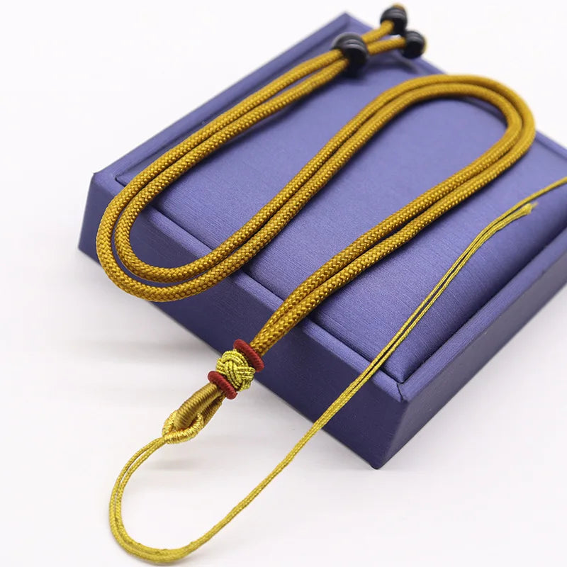 Necklaces Braided Chains Adjustable Pendant DIY Long Necklaces for Women Premium Jewelry Pendants Accessories Retro Rope