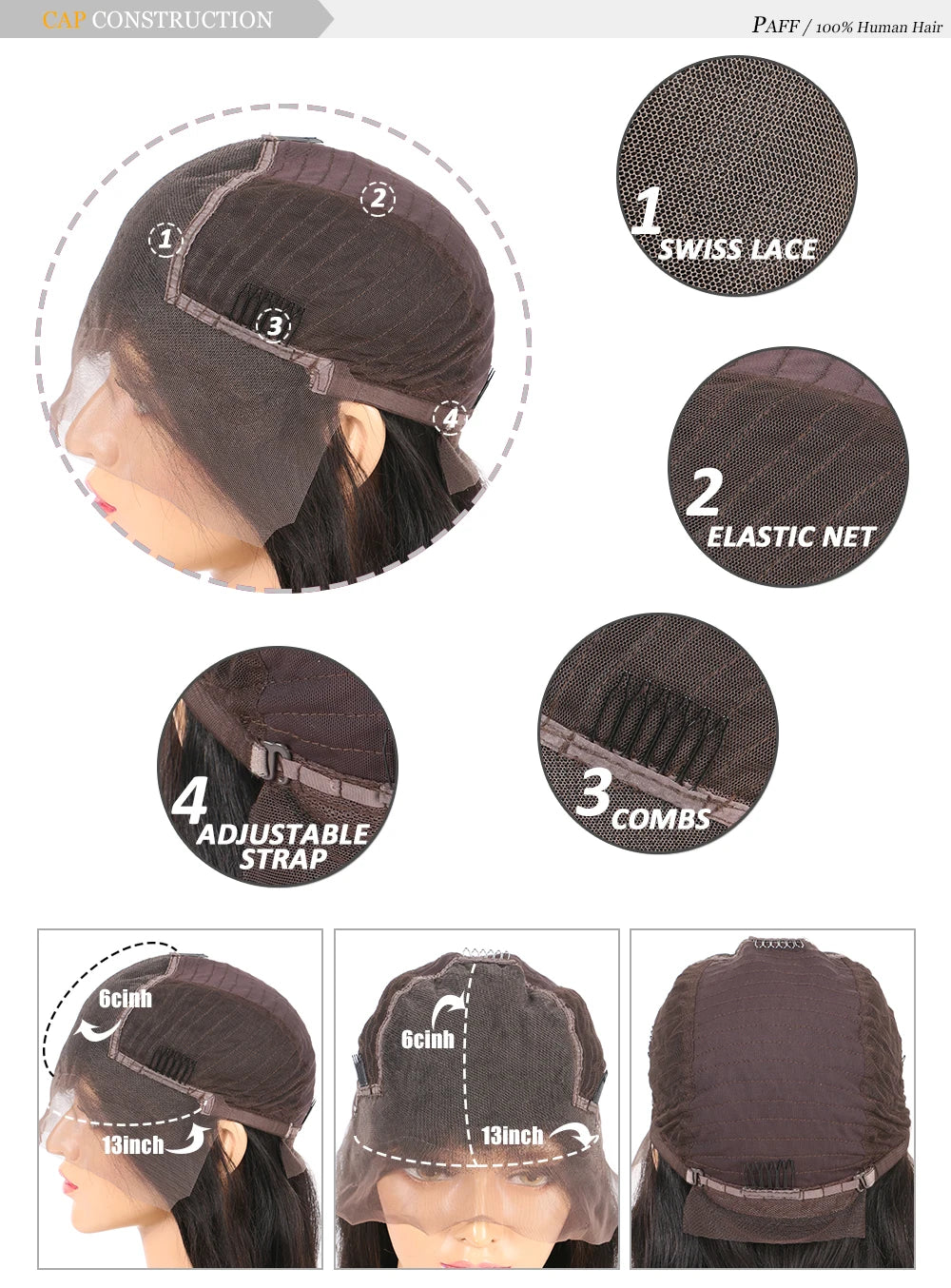 Long Kinky Curly Human Hair 30inch Natural Black 13x6 HD Lace Front Wigs Brazilian Free Part Pre plucked with Baby Hair Glueless