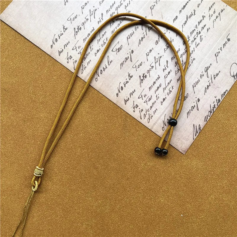 Necklaces Braided Chains Adjustable Pendant DIY Long Necklaces for Women Premium Jewelry Pendants Accessories Retro Rope