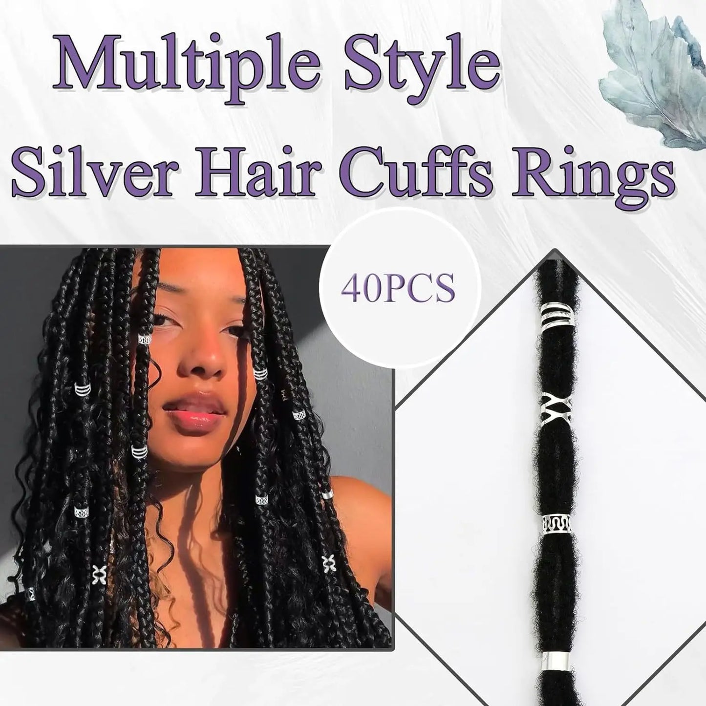 40 Wigs Dirty Braids Hair Accessories Blonde Hair Sets Rings Adjustable Hair Beads Braids Jewelry Accessories