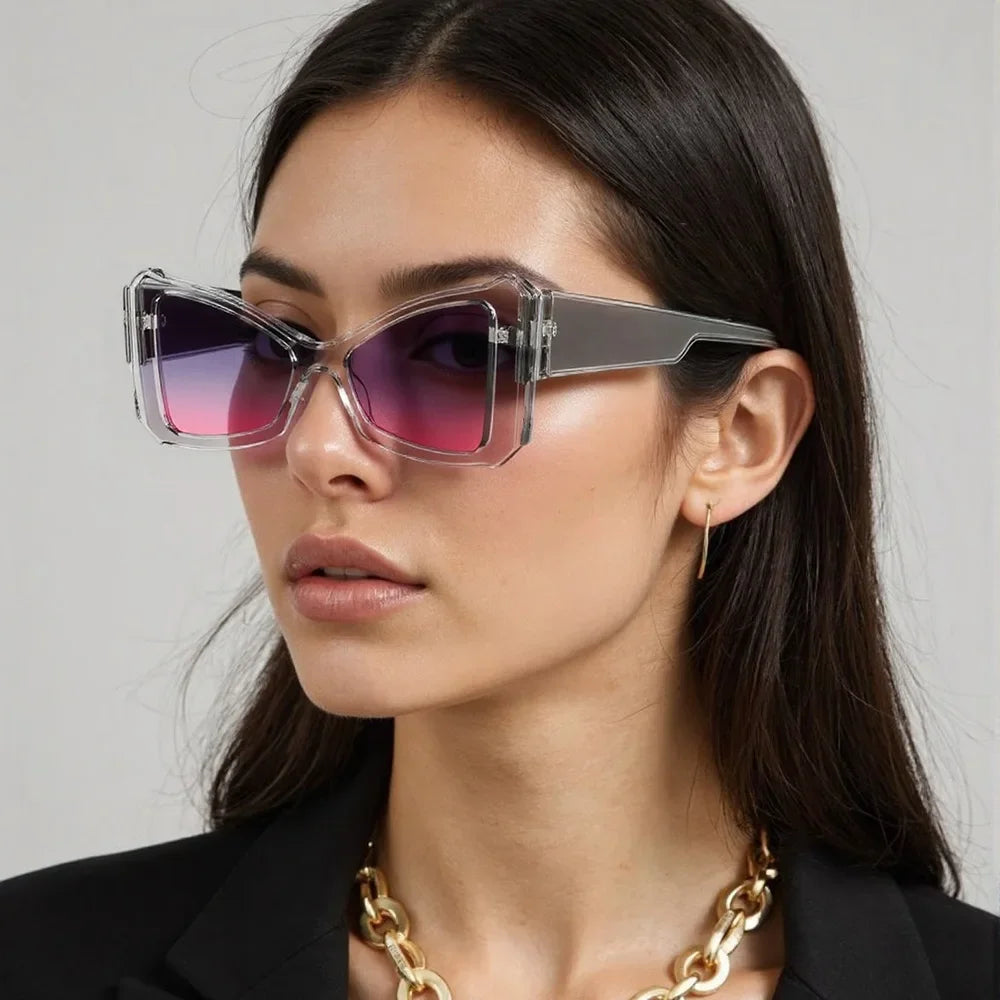 2025 Geometric Sunglasses for Women Angular Borders Modern Artistic Sense Fashionable Items Novelty Glasses Women's Glasses