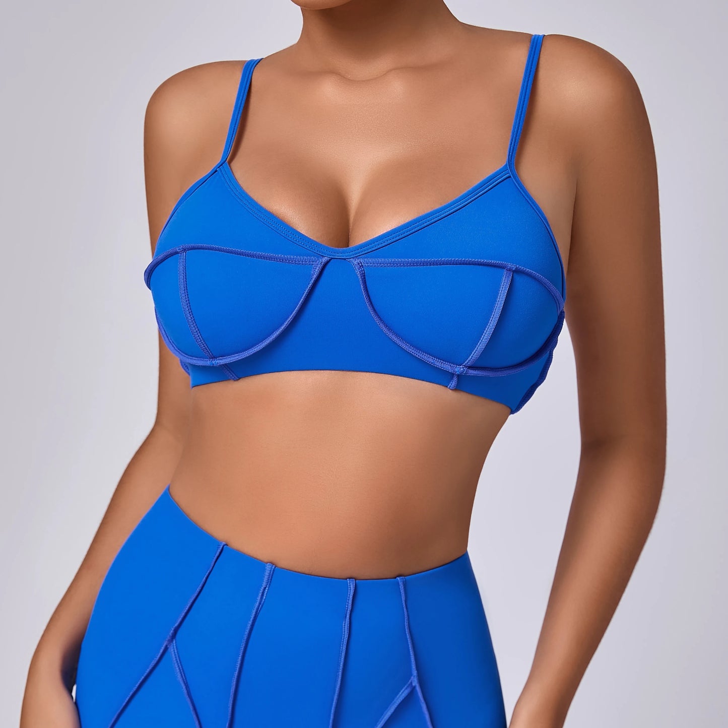 Women Fitmness Backless Gym Running Push Up Yoga Sports Tops Breathable Wrapped Yoga Sports Bras Padded Underwear Female