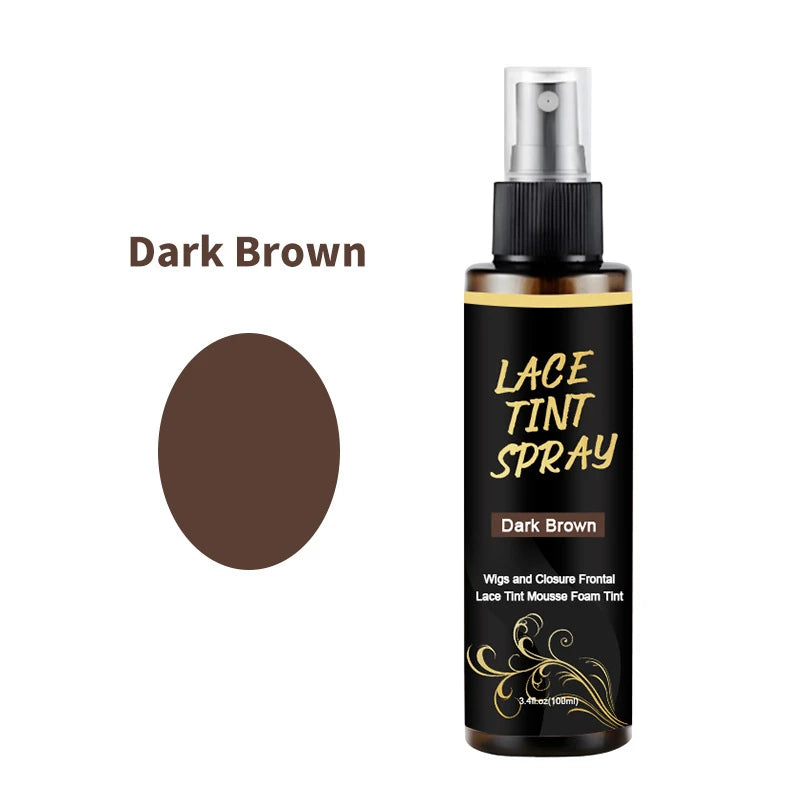 100ml Lace Melting Spray And Lace tint spray For Lace Wigs,Glueless,Natural Finishing Hold Dyed wig care spray for Women & Men