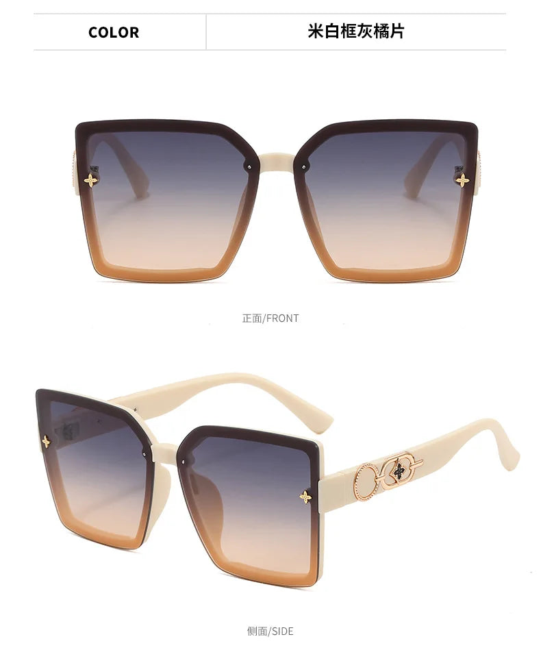 Polarized Sunglasses for Women | 100% UV Protection | Scratch-Resistant Lenses | Trendy Square Frame | Lightweight & Comfortable
