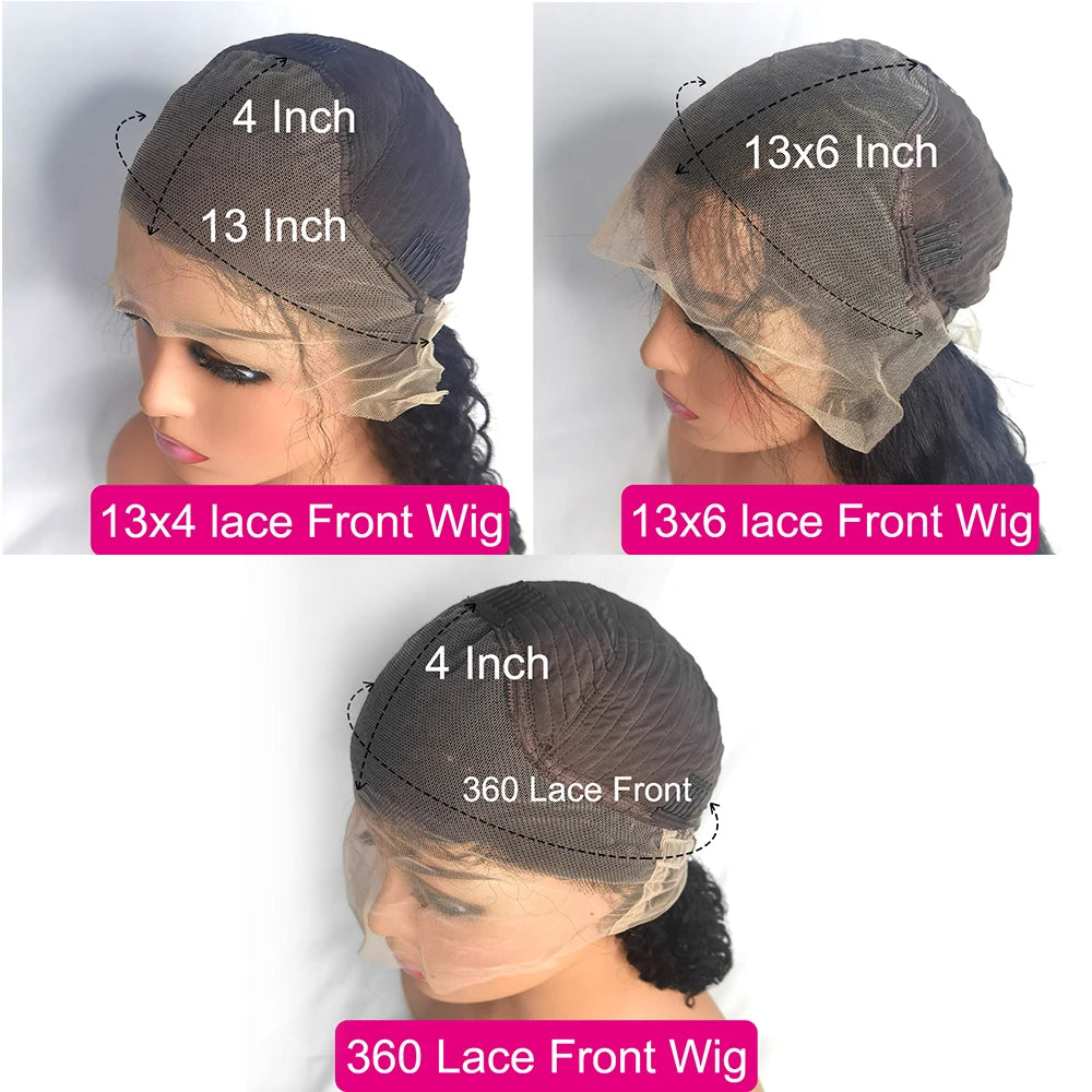 250 Density 13x4 13x6 Transparent Bone Straight 30 40 Inches Lace Front Human Hair Wigs Brazilian Frontal Wigs For Women