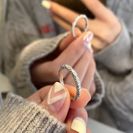 925 Sterling Silver Irregular Rings For Women Wedding Vintage Luxury Fine Jewelry Accessories Wholesale Jewellery Money 925