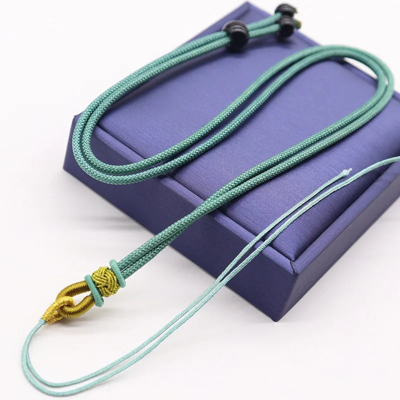 Necklaces Braided Chains Adjustable Pendant DIY Long Necklaces for Women Premium Jewelry Pendants Accessories Retro Rope