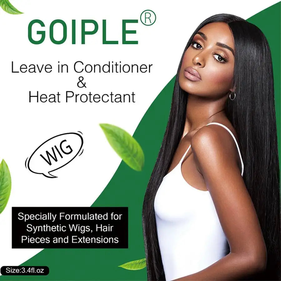 100ml Wig Milk Spray Moisturizing Care Spray for Wig Synthetic Hair Prevent Frizz Leave-in Conditioner for Wigs Smooth and Shine