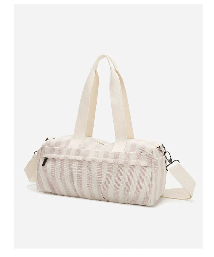Women's Handbag Fashionable  Lightweight Women's Canvas  Bags with Checked Fabric Large Capacity for Single Shoulder Bag