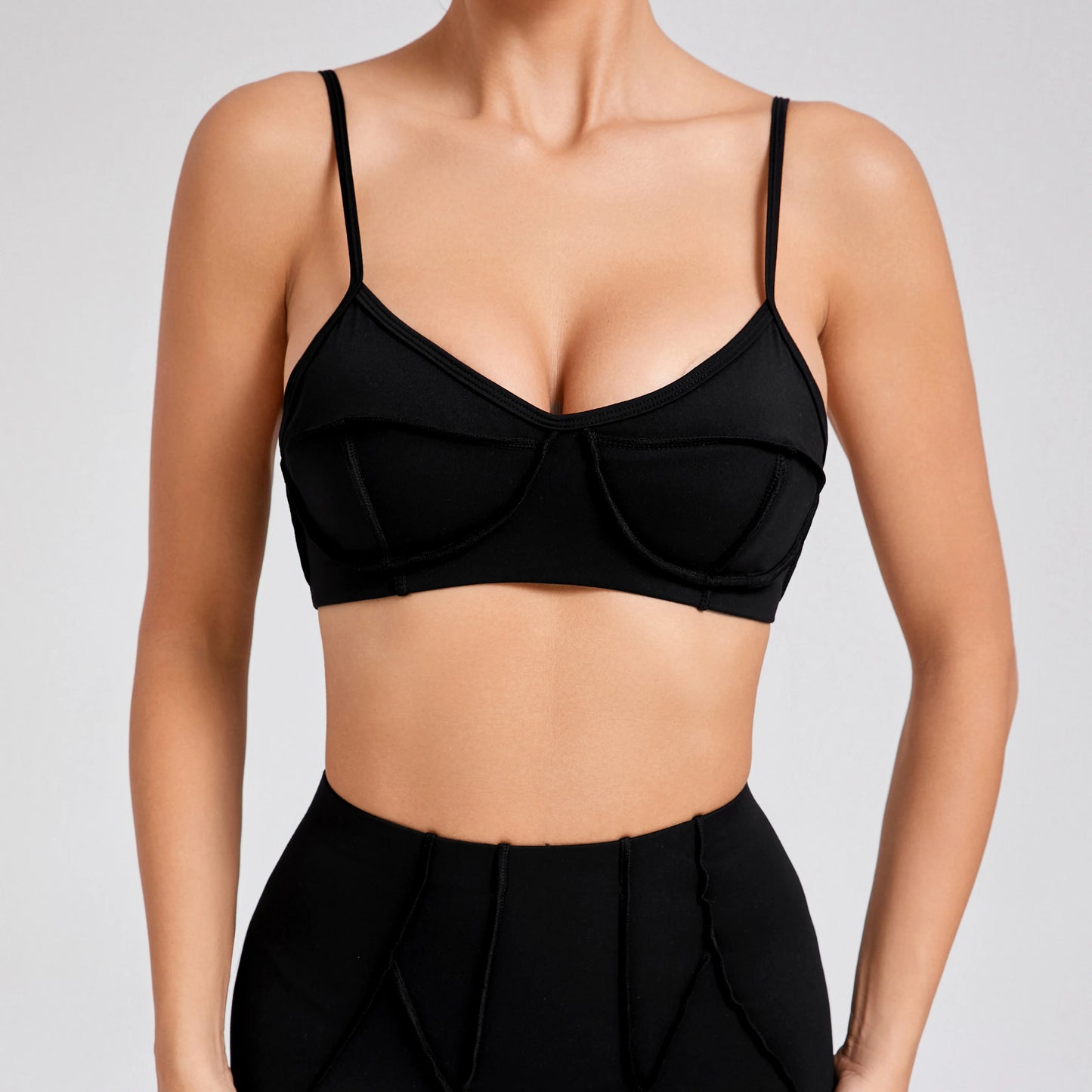 Women Fitmness Backless Gym Running Push Up Yoga Sports Tops Breathable Wrapped Yoga Sports Bras Padded Underwear Female