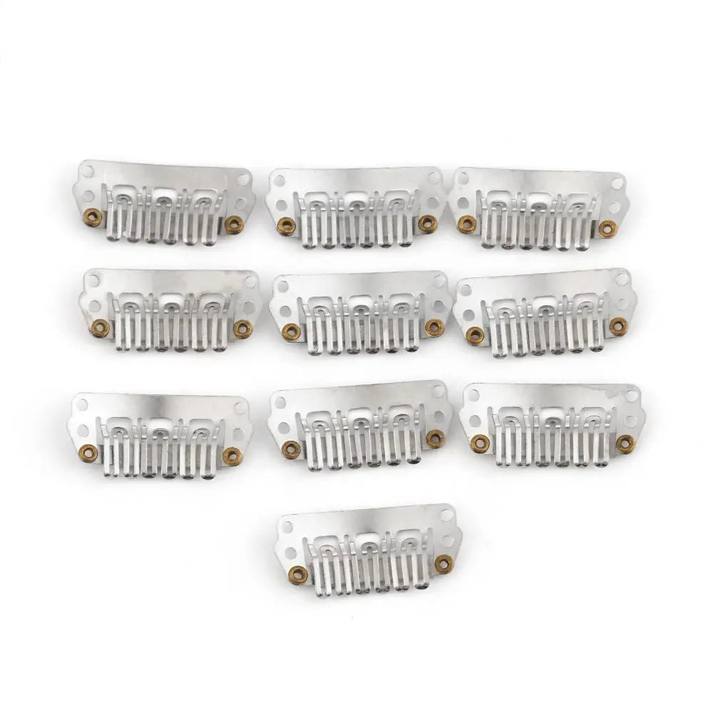 10PCS U Shape Wigs Snap Clips Iron Hairpins Hair Extensions Tool Metal Pin Women Beauty Hair Styling Accessories