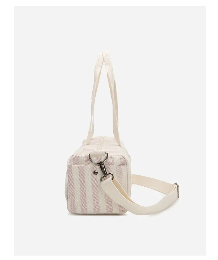 Women's Handbag Fashionable  Lightweight Women's Canvas  Bags with Checked Fabric Large Capacity for Single Shoulder Bag