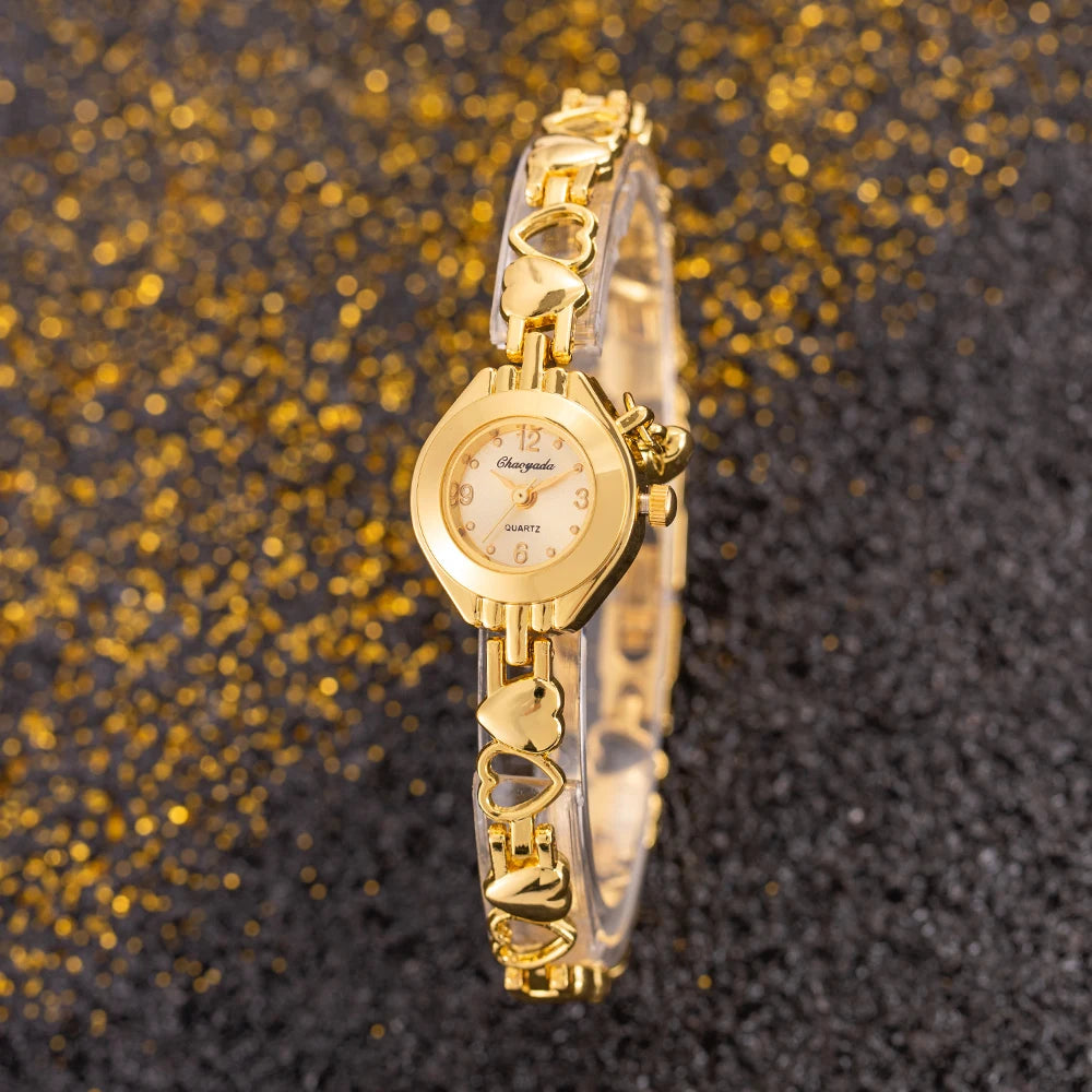 2025 Women Watches Top Brand Luxury Wristwatches Ladies Fashion Gold Stainless Steel Bracelet Watch Female Elegant Clock Women