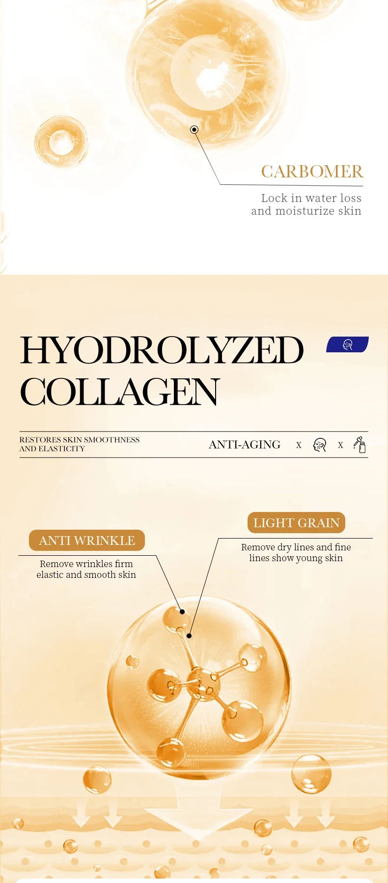 SADOER Collagen Serum skincare Facial Essence Liquid Firming Moisturizing Soothing Nourishing Face Serum Skin Care
