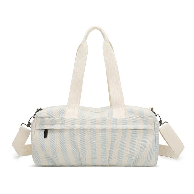 Women's Handbag Fashionable  Lightweight Women's Canvas  Bags with Checked Fabric Large Capacity for Single Shoulder Bag