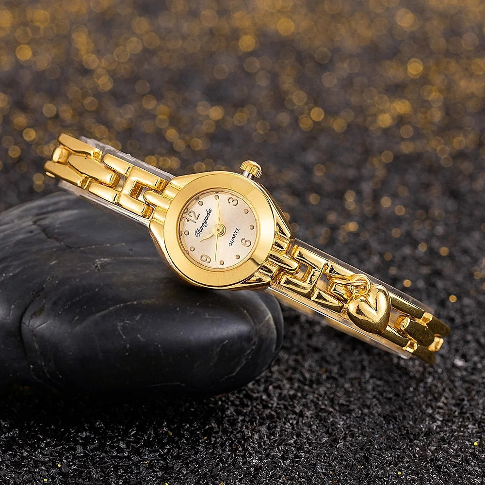 2025 Women Watches Top Brand Luxury Wristwatches Ladies Fashion Gold Stainless Steel Bracelet Watch Female Elegant Clock Women