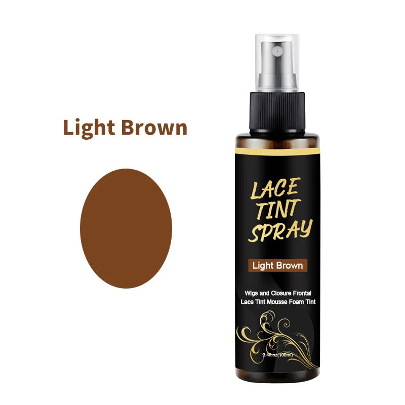 100ml Lace Melting Spray And Lace tint spray For Lace Wigs,Glueless,Natural Finishing Hold Dyed wig care spray for Women & Men
