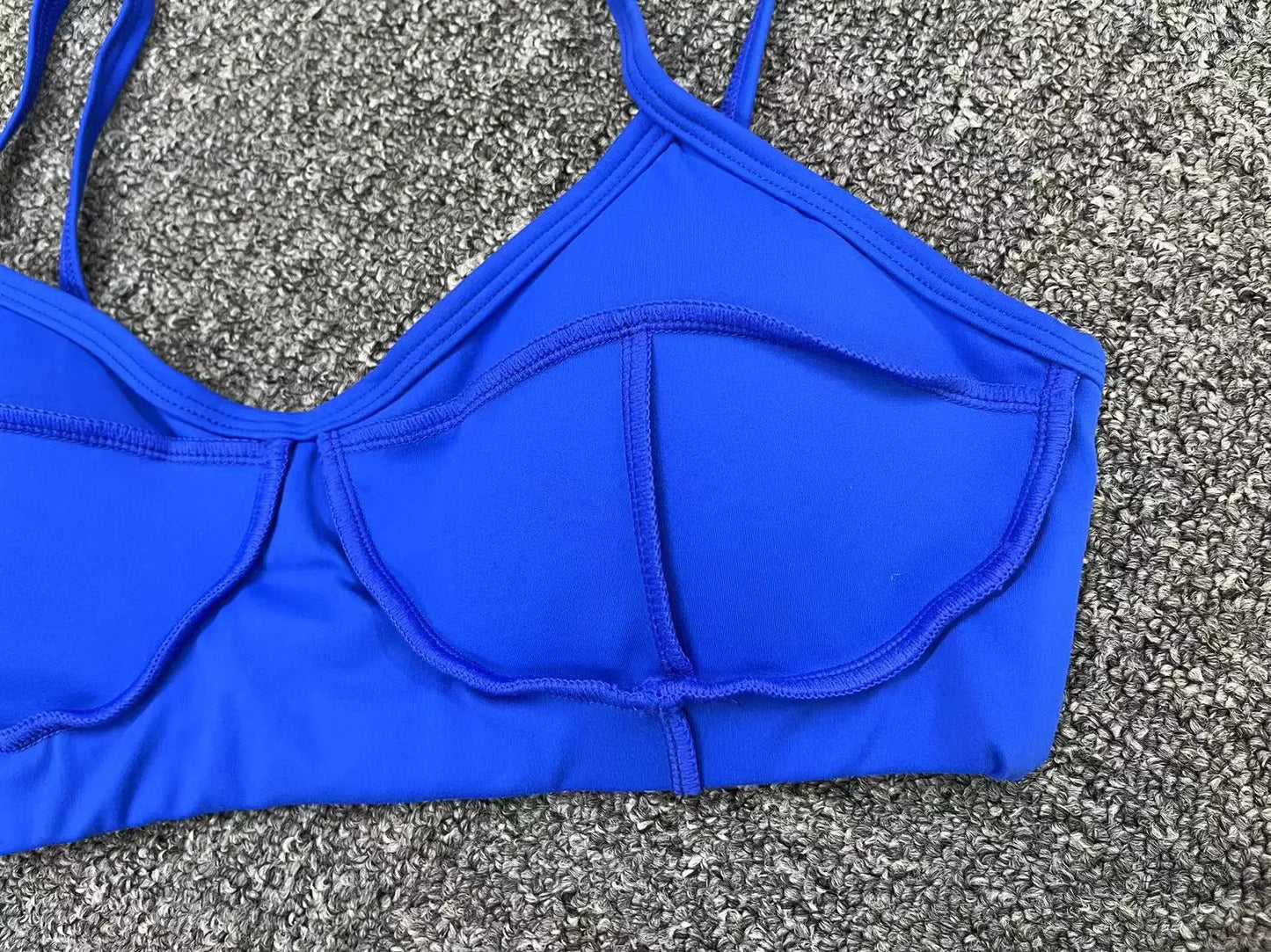 Women Fitmness Backless Gym Running Push Up Yoga Sports Tops Breathable Wrapped Yoga Sports Bras Padded Underwear Female