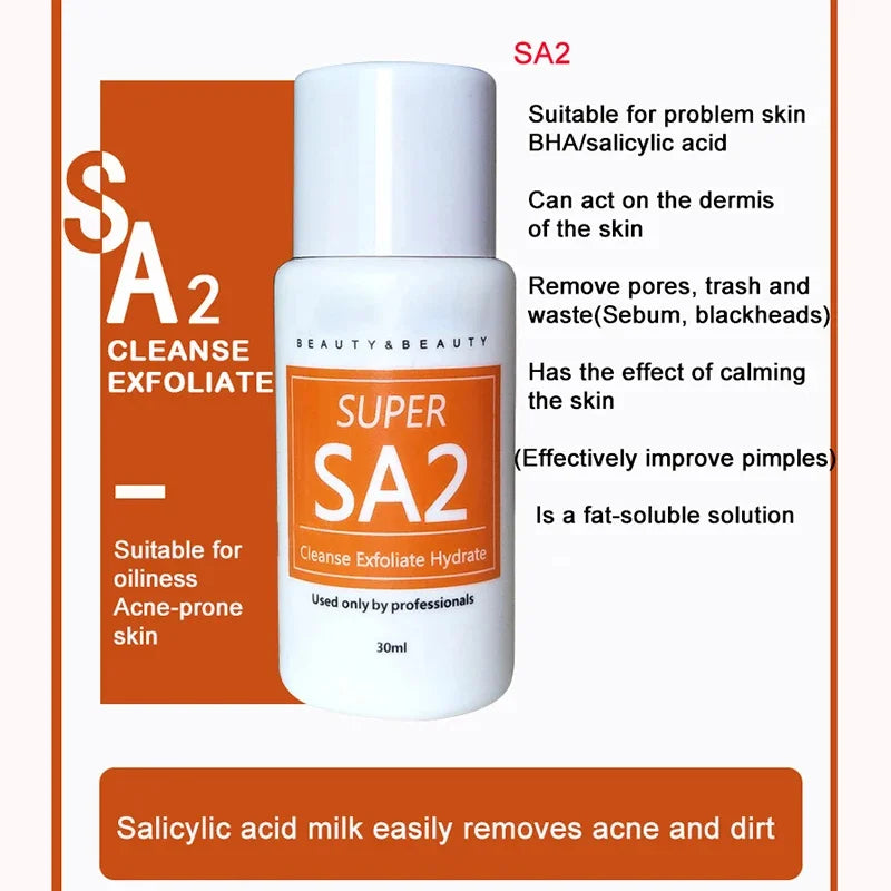 Concentrated Water Exfoliating Liquid Small Bubble Instrument Special Skin Essence AS1 SA3 AO3 3 Kinds Of Serum Skin Deep Clean
