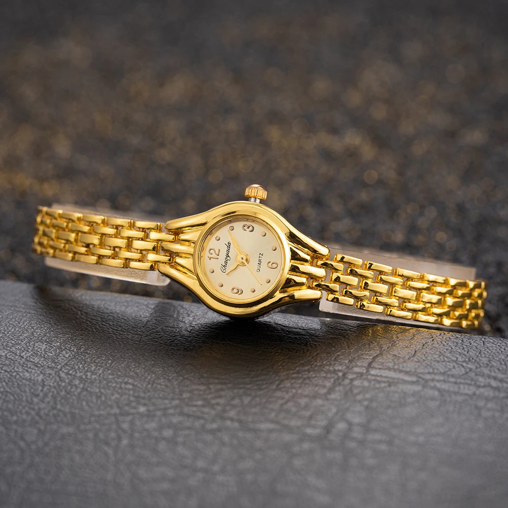 2025 Women Watches Top Brand Luxury Wristwatches Ladies Fashion Gold Stainless Steel Bracelet Watch Female Elegant Clock Women