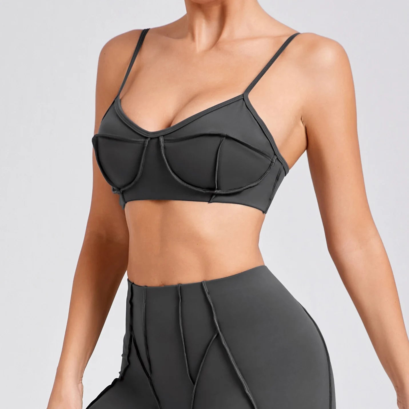 Women Fitmness Backless Gym Running Push Up Yoga Sports Tops Breathable Wrapped Yoga Sports Bras Padded Underwear Female