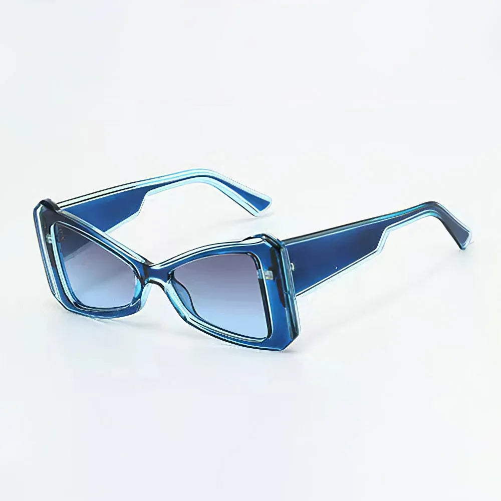 2025 Geometric Sunglasses for Women Angular Borders Modern Artistic Sense Fashionable Items Novelty Glasses Women's Glasses