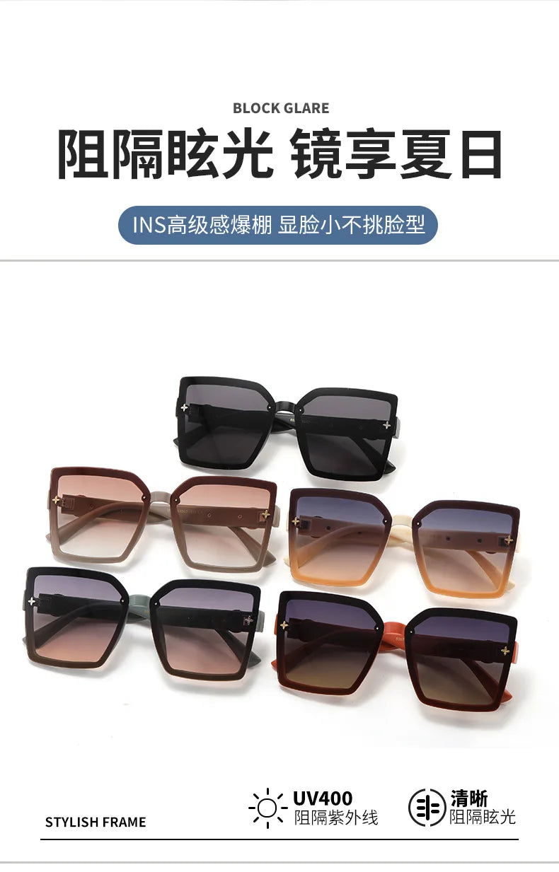 Polarized Sunglasses for Women | 100% UV Protection | Scratch-Resistant Lenses | Trendy Square Frame | Lightweight & Comfortable