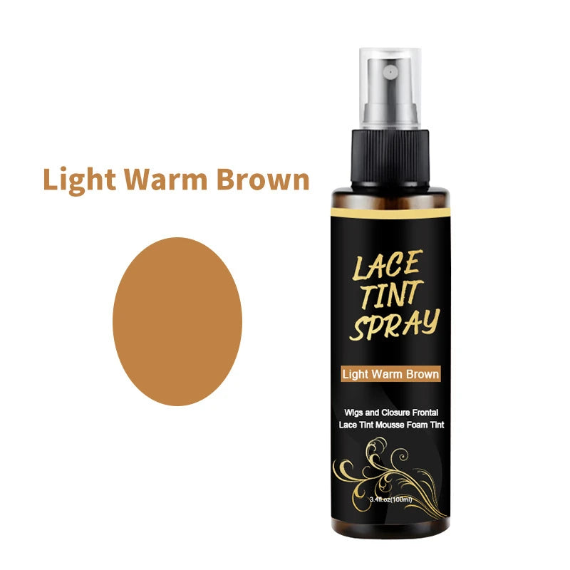 100ml Lace Melting Spray And Lace tint spray For Lace Wigs,Glueless,Natural Finishing Hold Dyed wig care spray for Women & Men