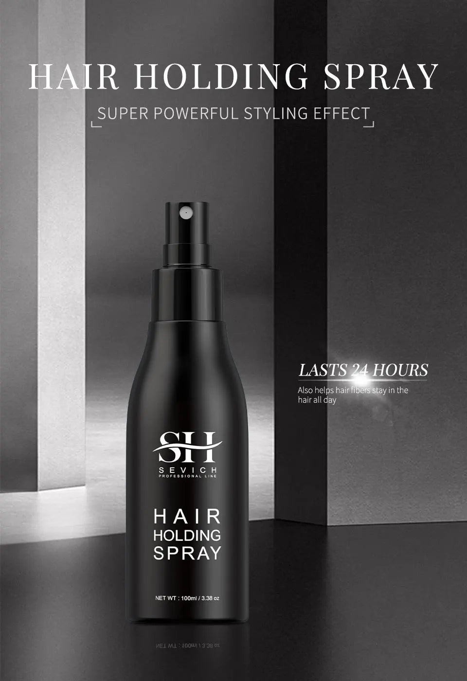 100ml SEVICH Hair Fiber Styling Hair Holding Spray New Style Hair Spray Thickening Mist for Men and Women