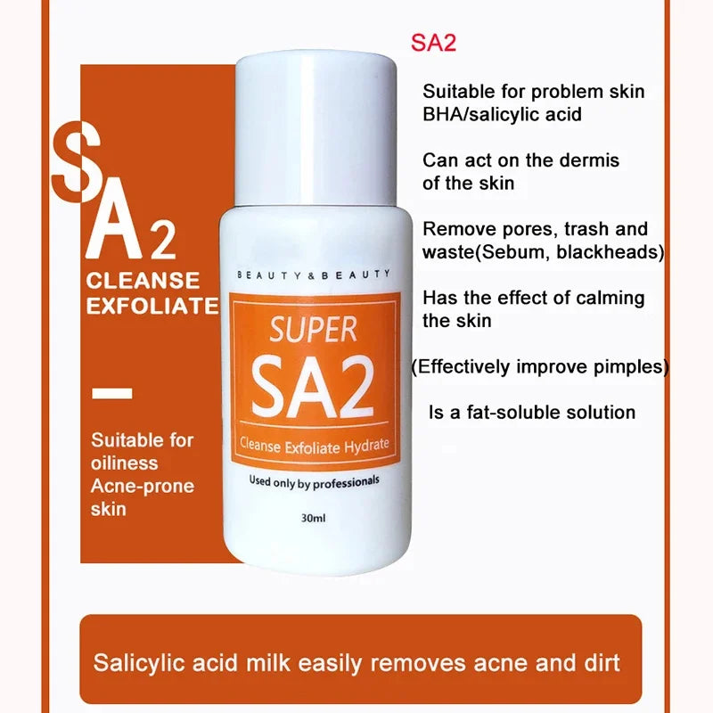 Concentrated Water Exfoliating Liquid Small Bubble Instrument Special Skin Essence AS1 SA3 AO3 3 Kinds Of Serum Skin Deep Clean