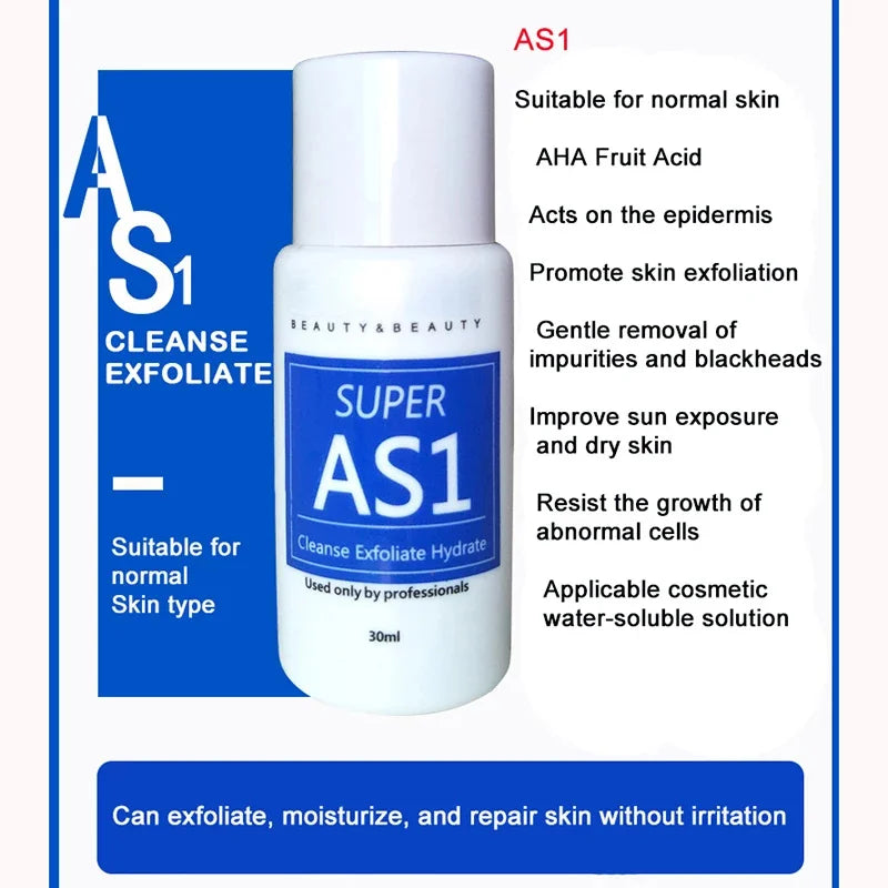 Concentrated Water Exfoliating Liquid Small Bubble Instrument Special Skin Essence AS1 SA3 AO3 3 Kinds Of Serum Skin Deep Clean