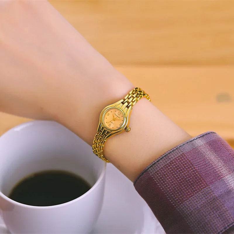 2025 Women Watches Top Brand Luxury Wristwatches Ladies Fashion Gold Stainless Steel Bracelet Watch Female Elegant Clock Women