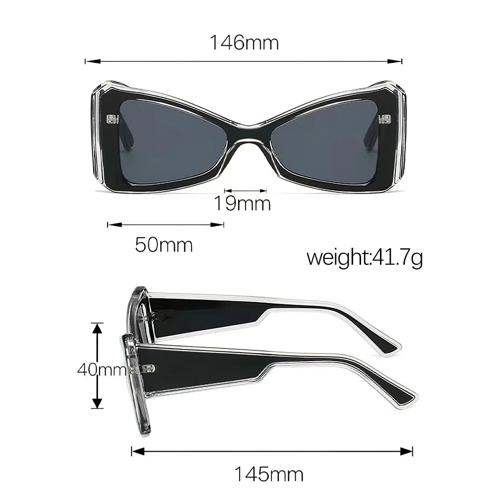 2025 Geometric Sunglasses for Women Angular Borders Modern Artistic Sense Fashionable Items Novelty Glasses Women's Glasses